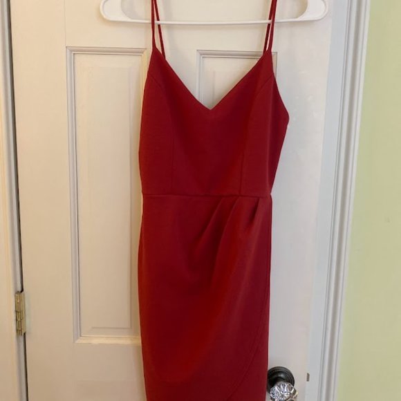 Lulus Forever Your Girl Rust Red Dress - Picture 4 of 5